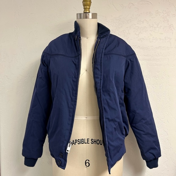Navy Blue Derby of San Francisco Bomber Jacket - Picture 1 of 7